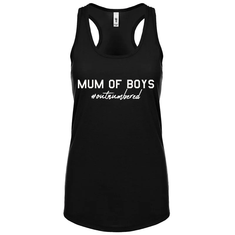 Mum Of Boys Outnumbered Sleeveless Tank