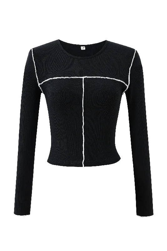 Black Tencel Long Sleeve