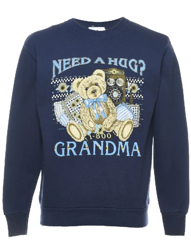 Grandma Printed Sweatshirt - M