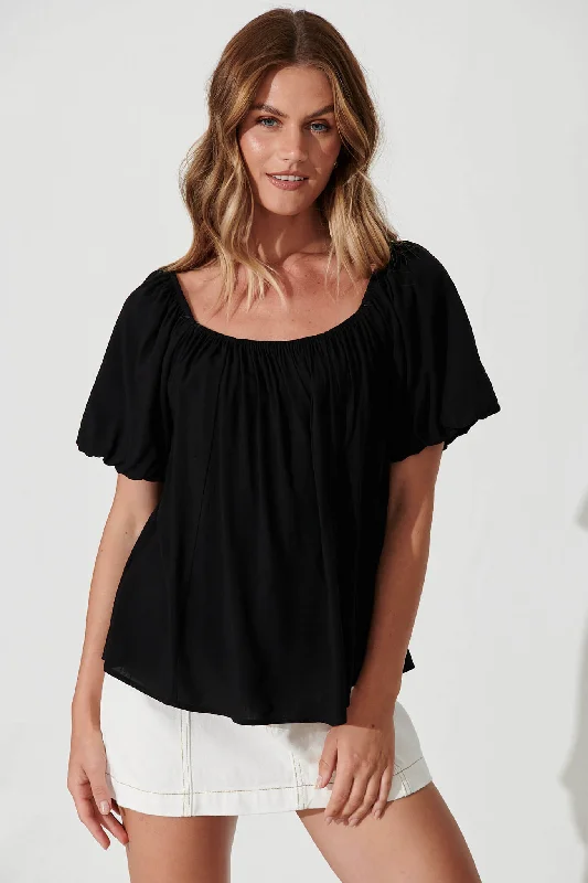 Rossa Top In Black