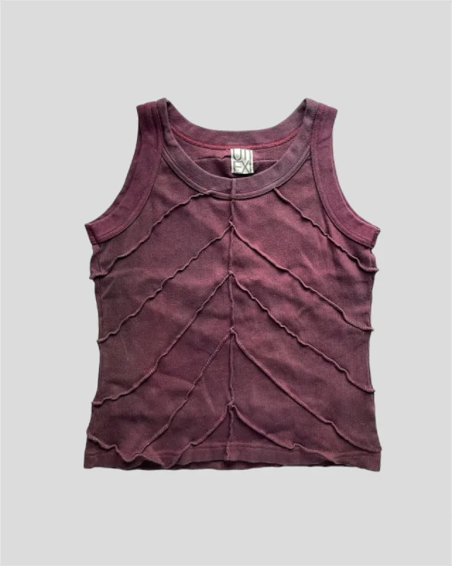 RIBBED WRINKLE TANKTOP