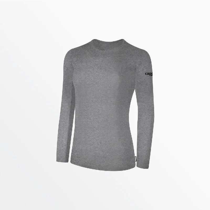 WOMEN'S BASICS LONG SLEEVE COTTON TEE