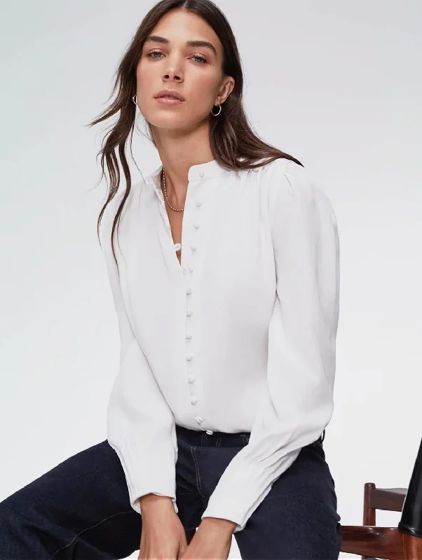 Annika TENCEL™ Blouse | Pure White