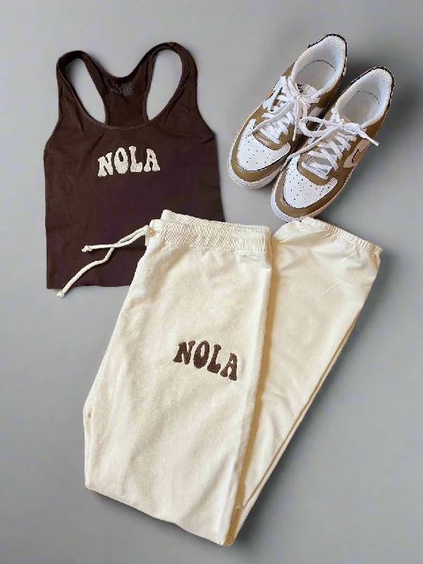 Brown Nola Embroidered Cami