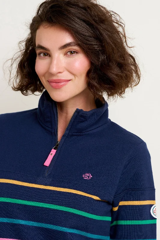 Navy Quarter Zip Sweatshirt