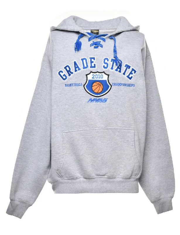 Basketball Printed Hoodie - M