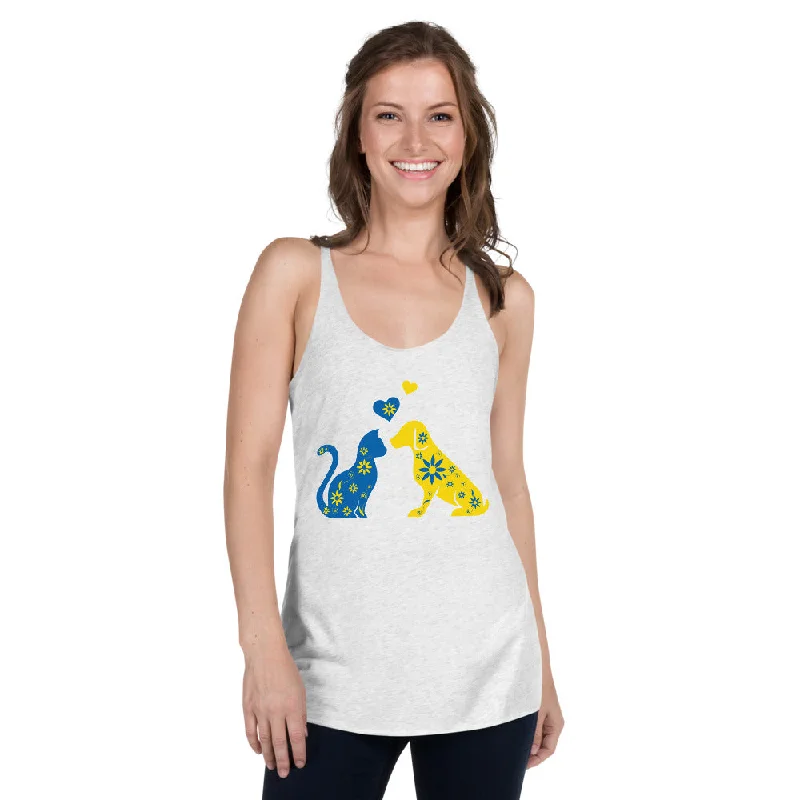 Pets Of Ukraine Women's Racerback Tank