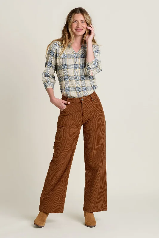 Wide Leg Cord Trouser