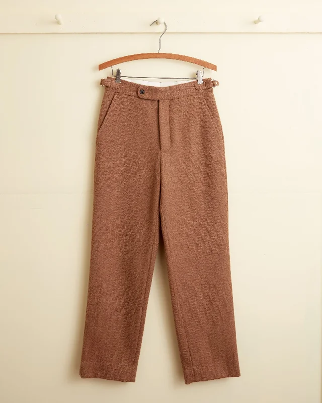 Cinnamon Chevron Trousers - 28