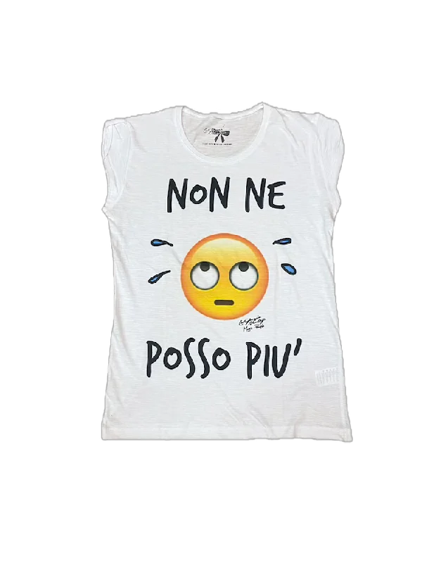 California Vintage non ne posso piu' white t-shirt