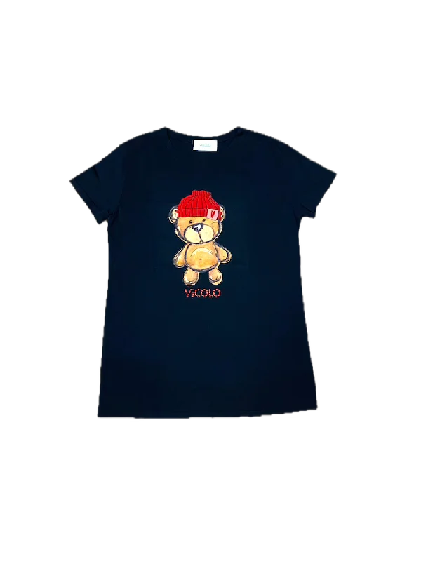 Vicolo hat bear black t-shirt