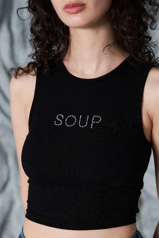 SOUP Tencel Rib Tank black