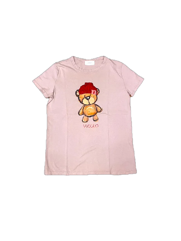 Vicolo hat bear pink t-shirt