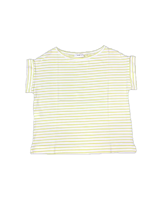 Vicolo lime and white line t-shirt