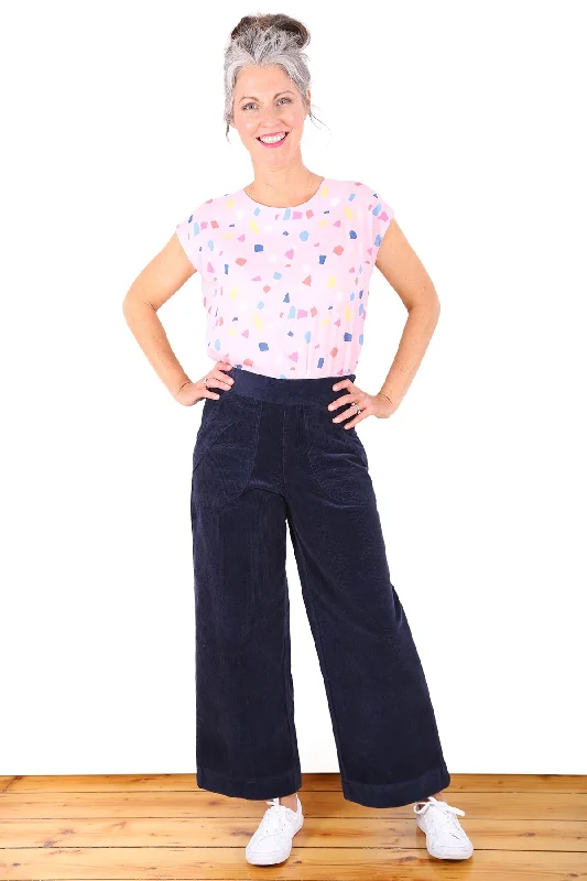 Peggy Cord Pants Navy