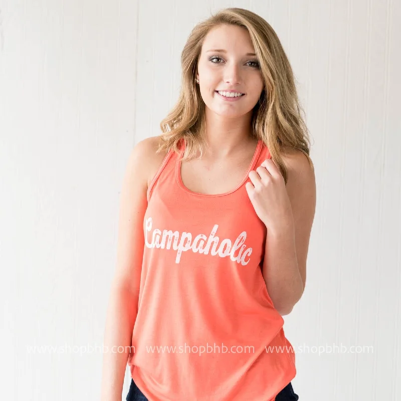 Campaholic Racerback Tank Top - Orange**