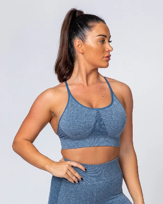 All Day Strap Seamless Bra - Navy Marl