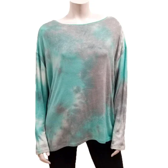 Gilmour Sale, RT-1045 Rayon Tie Dye Blouson Tee, 50% Off Regular Price