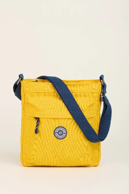 Yellow And Navy Large Crossbody