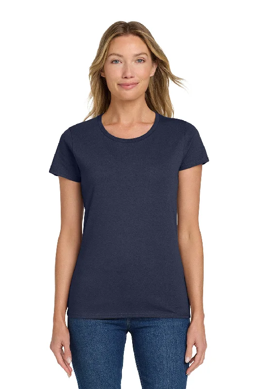 Gildan Womens Short Sleeve Crewneck T-Shirt - Navy Blue