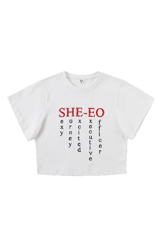 SHE-EO Tommy Tee White