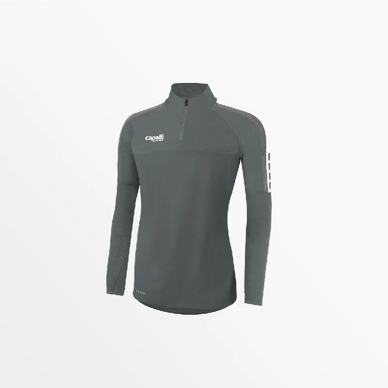 WOMEN'S MADISON PIQUE 1/4 ZIP TOP