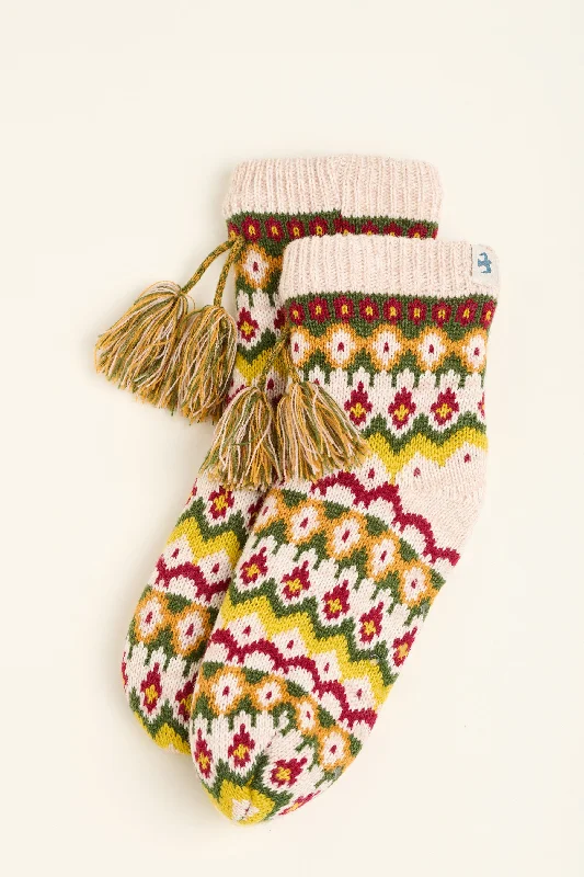 Fairisle Knitted Slipper Socks