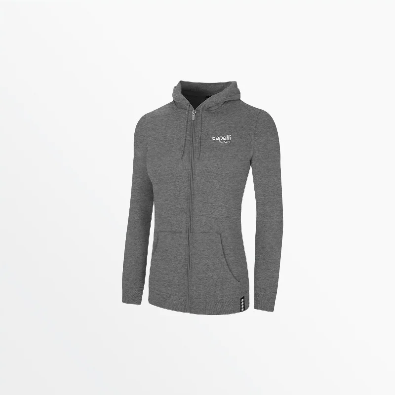 WOMEN’S BASICS FLEECE ZIP UP HOODIE