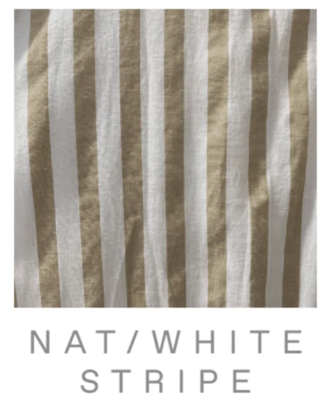 Natural/White Stripe