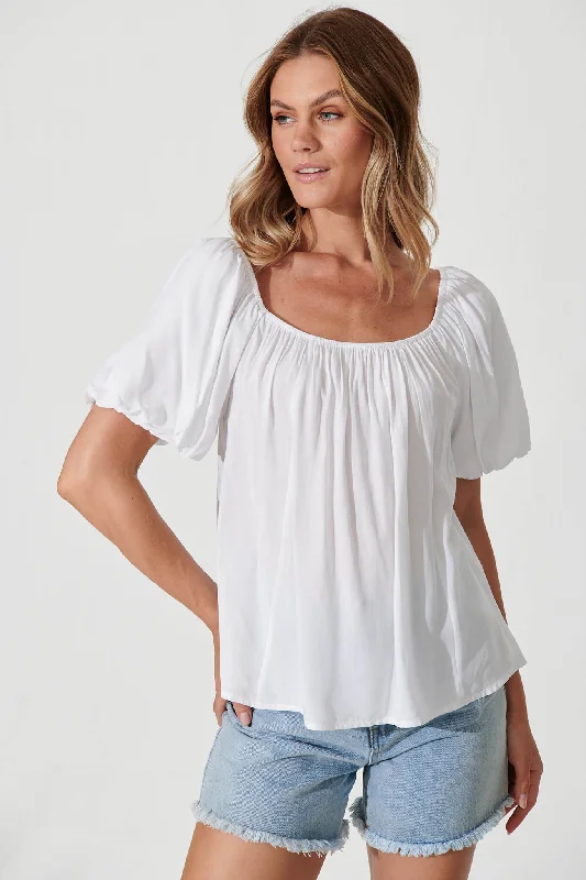 Rossa Top In White