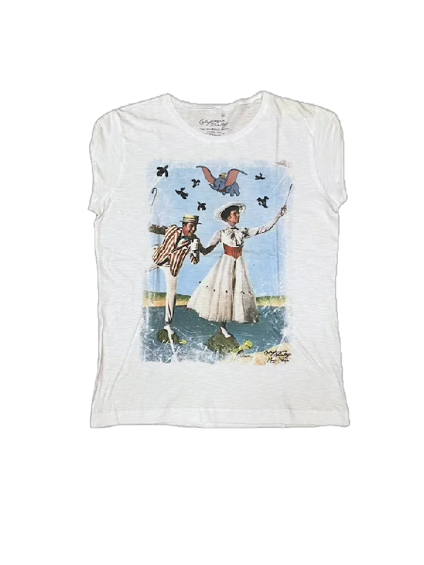 California Vintage mary poppins white t-shirt